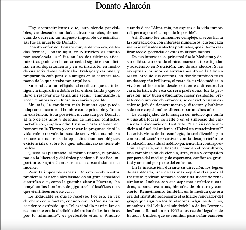 DrAbiCamacho1's tweet photo. Palabras del Dr. Juan Rull in memoriam al Dr. Donato Alarcón, sin duda una genialidad (compartido por uno de mis maestros Dr. Juan Jakez) @incmnszmx @wallacin_ @rosarvizu @rodolfojs @JoelHurtadoA @bnnmd1 @DrJoseSifuentes @internalincmnsz @dnfaz @fabcaenMD @guiyrmo89 https://t.co/sn9CwhEQBz