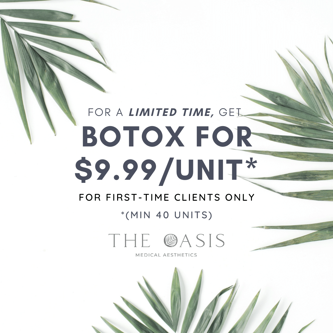 TheOasisMedSpa's tweet photo. Attention #DFW! For a limited time, we’re offering #Botox for $9.99/unit (min 40 units) to new clients for their first-time treatment at The Oasis Medical Aesthetics! Hurry! Call us at 817-380-5188 to book your appointment! #beauty #medspa #limitedtimeoffer https://t.co/GxZp46B2ZQ