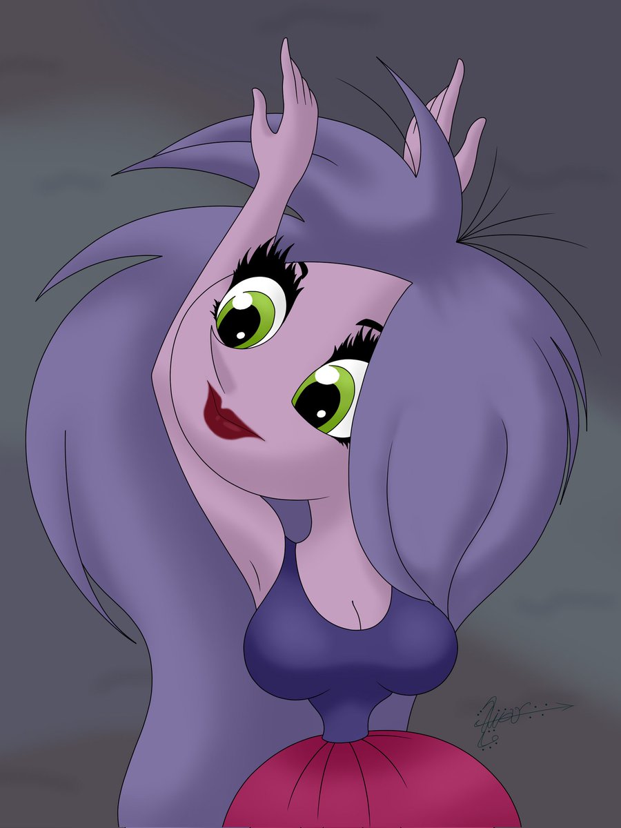 AdrianTepz's tweet photo. A fanart of Madam Mim. https://t.co/jyyIPWoX90