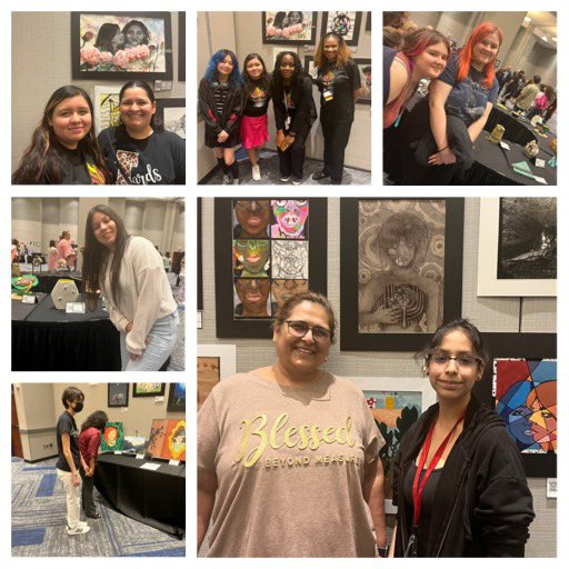 CySpring’s art scholars showcased some amazing artworks along with other talented students across the district in our annual CFISD District Art Show! #alldayeveryday <a href="/ARTeducator7/">Wauna Johnson</a>