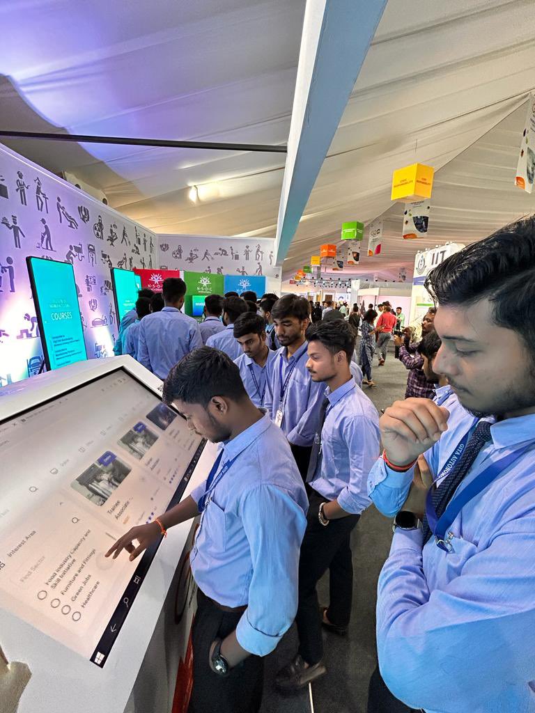 Ved Mani Tiwari (@vedmtiwari) on Twitter photo #G20FutureofWork exhibition indicates the eagerness of youth to explore the potential of #futureofwork. Under Shri <a href="/dpradhanbjp/">Dharmendra Pradhan</a> ji’s leadership, India will continue setting an example for the world by empowering its youth. #SkillIndiaDigital #G20FutureofWork exhibition indicates the eagerness of youth to explore the potential of #futureofwork. Under Shri <a href="/dpradhanbjp/">Dharmendra Pradhan</a> ji’s leadership, India will continue setting an example for the world by empowering its youth. #SkillIndiaDigital