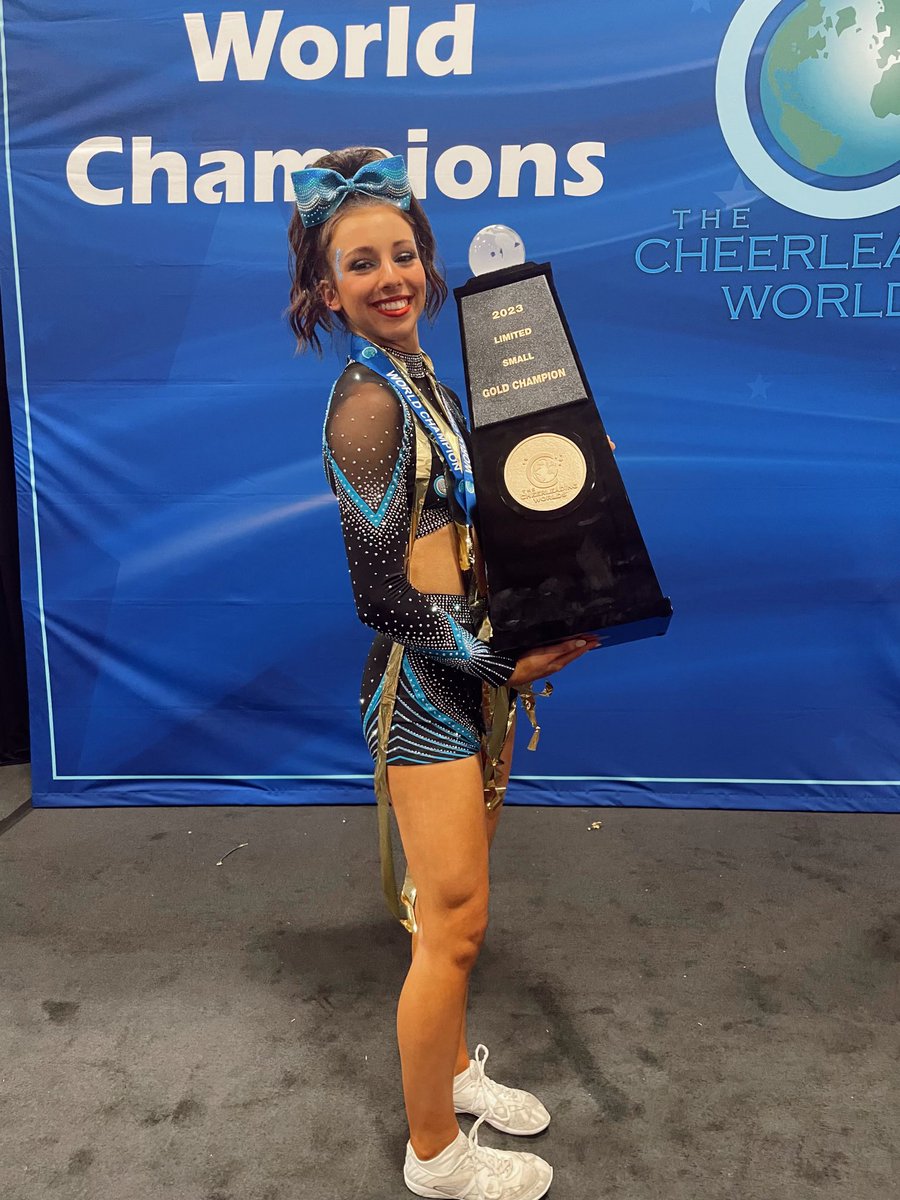BaldwinHSCheer's tweet photo. This weekend 2 of our BHS cheer alums became ICU WORLD CHAMPIONS! ๐๐ Congratulations @basic_paigee & @usacheer and @paigebrain & @RainAthletics ๐โค๏ธ #alwaysALLIN https://t.co/IxjJ4nd3RH