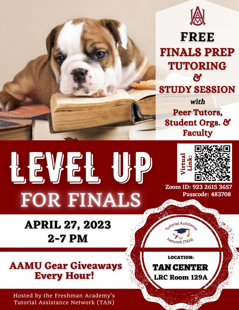 Don’t forget!!! This Thursday!!! Finish the semester strong! #FreshOnTheHill #YearWonDown 💪🏾