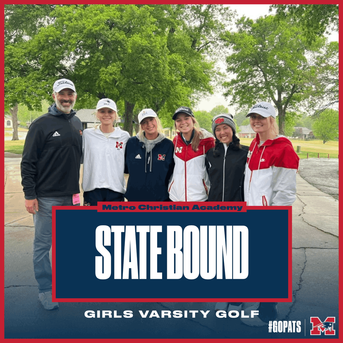 Congrats to our Varsity Girls Golf team for qualifying for State! Kyla Reed lead the team and took home 3rd place today! #Gopats