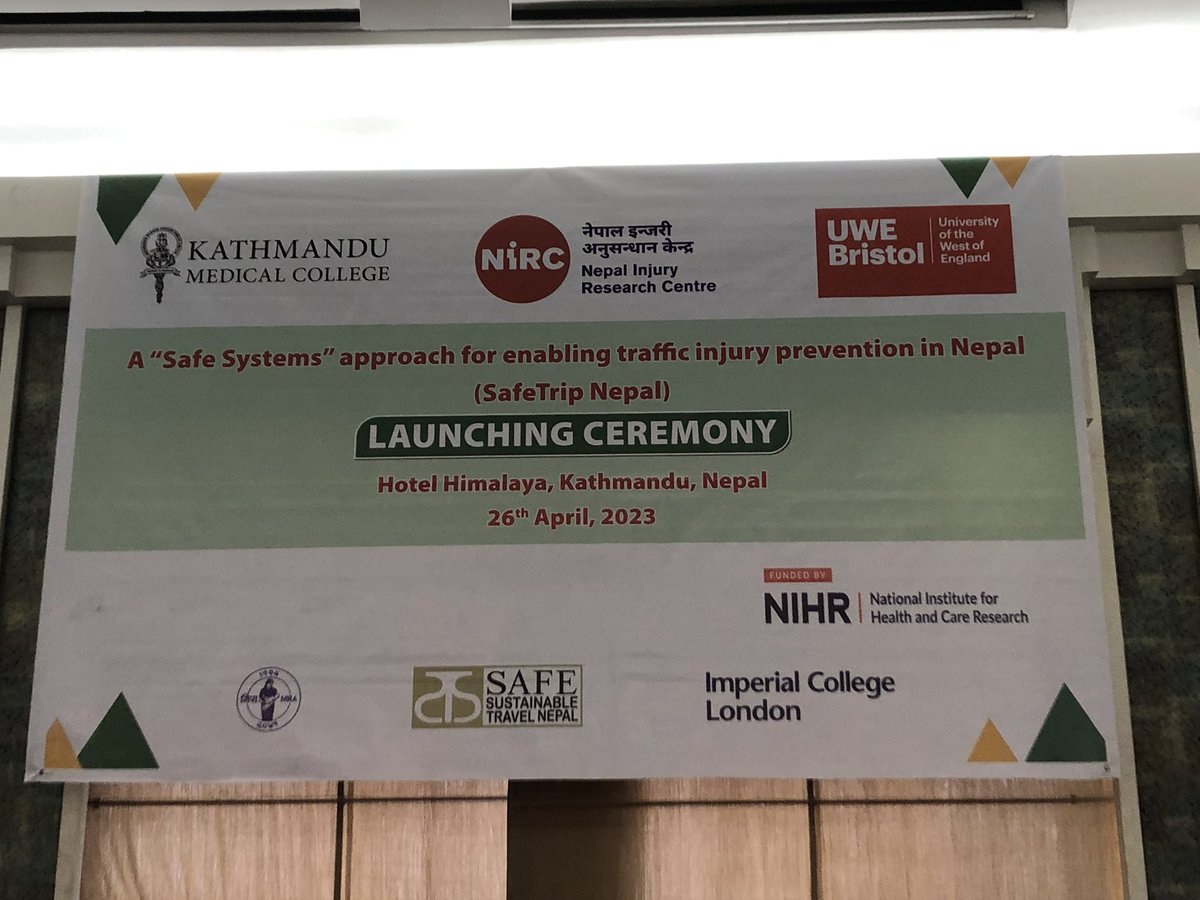 Margie Peden (@margiepeden) on Twitter photo Launching our #nihr funded #safetripnepal road safety research study in Kathmandu today <a href="/PublicHealthUWE/">UWE Public Health</a> <a href="/ImperialSPH/">Imperial School of Public Health</a> <a href="/NIRC_Nepal/">Nepal Injury Research Centre</a> Launching our #nihr funded #safetripnepal road safety research study in Kathmandu today <a href="/PublicHealthUWE/">UWE Public Health</a> <a href="/ImperialSPH/">Imperial School of Public Health</a> <a href="/NIRC_Nepal/">Nepal Injury Research Centre</a>