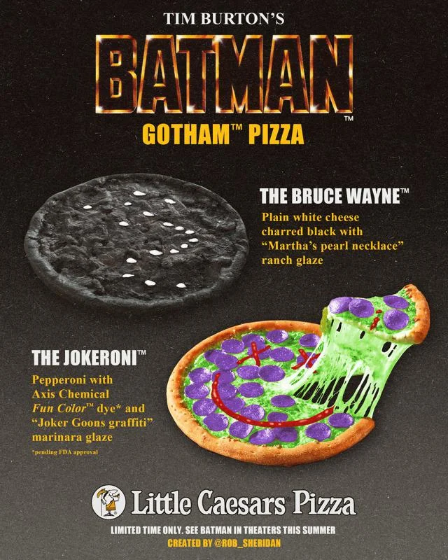 messedupfoods's tweet photo. BATMAN PIZZA https://t.co/vuOAL6uRNA