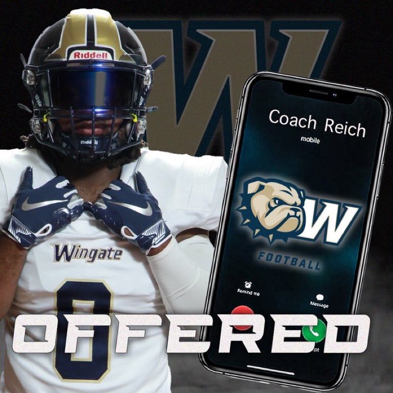 AGTG blessed to receive an offer from wingate university <a href="/CoachWatson_48/">Scoot Watson</a> <a href="/thomasmack117/">Thomas Mack</a> <a href="/ShaedonMeadors/">Coach Meadors</a> <a href="/RockJordan15/">Coach Jordan</a> @JLMannFB1 <a href="/Coach_Charlie38/">Charlie Washington</a> <a href="/YoureNextTrain1/">Y. N. T. 🤘🏿🤘🏾🤘🏼</a>