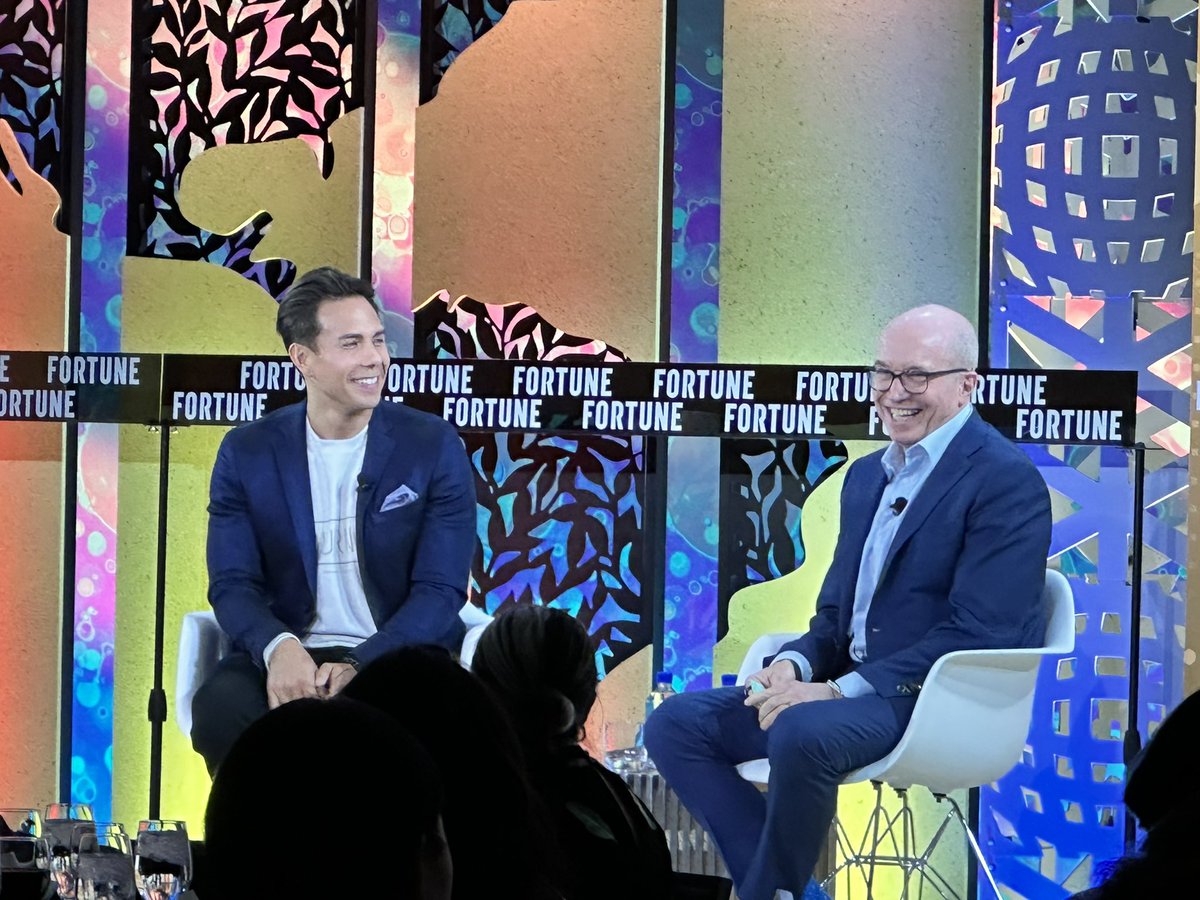 Two of the greatest! We loved listening to @alansmurray and @ApoloOhno. 🙏#FortuneHealth #healthcare #brainstormhealth
