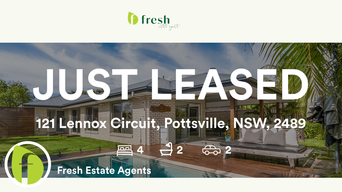 🛌 4 🛀 2 🚘 2
📍 121 Lennox Circuit, Pottsville, NSW, 2489

Our latest leased rental on RateMyAgent

rma.reviews/LLDib2SXeKwZ

...
#ratemyagent #realestate #Fresh_Estate_Agents