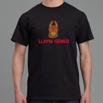 llama_genius's tweet photo. Who else is in our family? @dandeapp @efizzaofficial are also a part of @livestockcity.   The llama with glasses on is called "Dex."   Here he is, on a shirt.  #webdevelopment #Webdesign https://t.co/XeDzaNrWvS