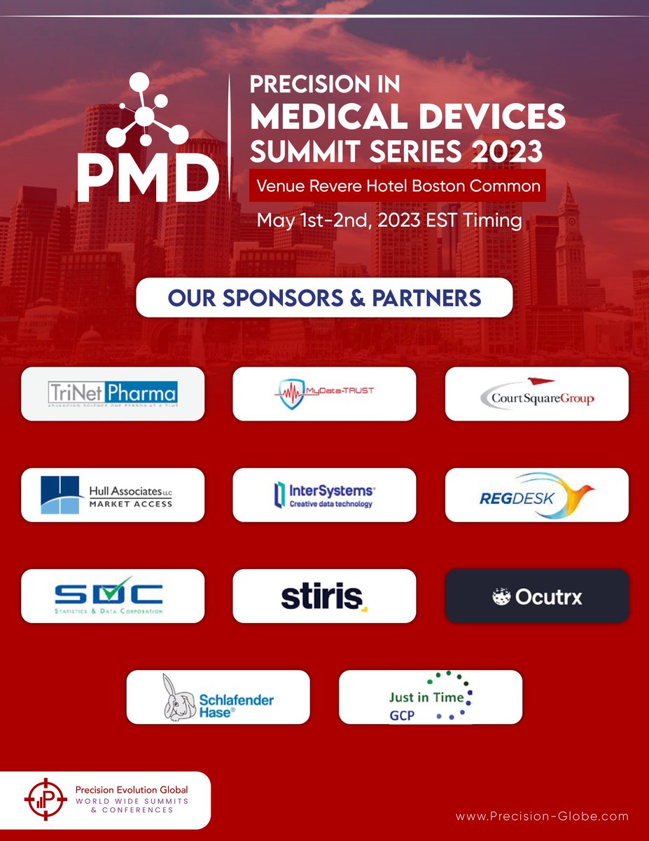PrecisionEvolu1's tweet photo. We are thrilled to host the #PMDSUMMIT in #BOSTON NEXT WEEK! Email info@Precision-Globe.com to learn more

@MydataTrust @CourtSquare @SchlafenderHase @RegDesk @InterSystems @SDCclinical https://t.co/Y4rNfxaTyY
