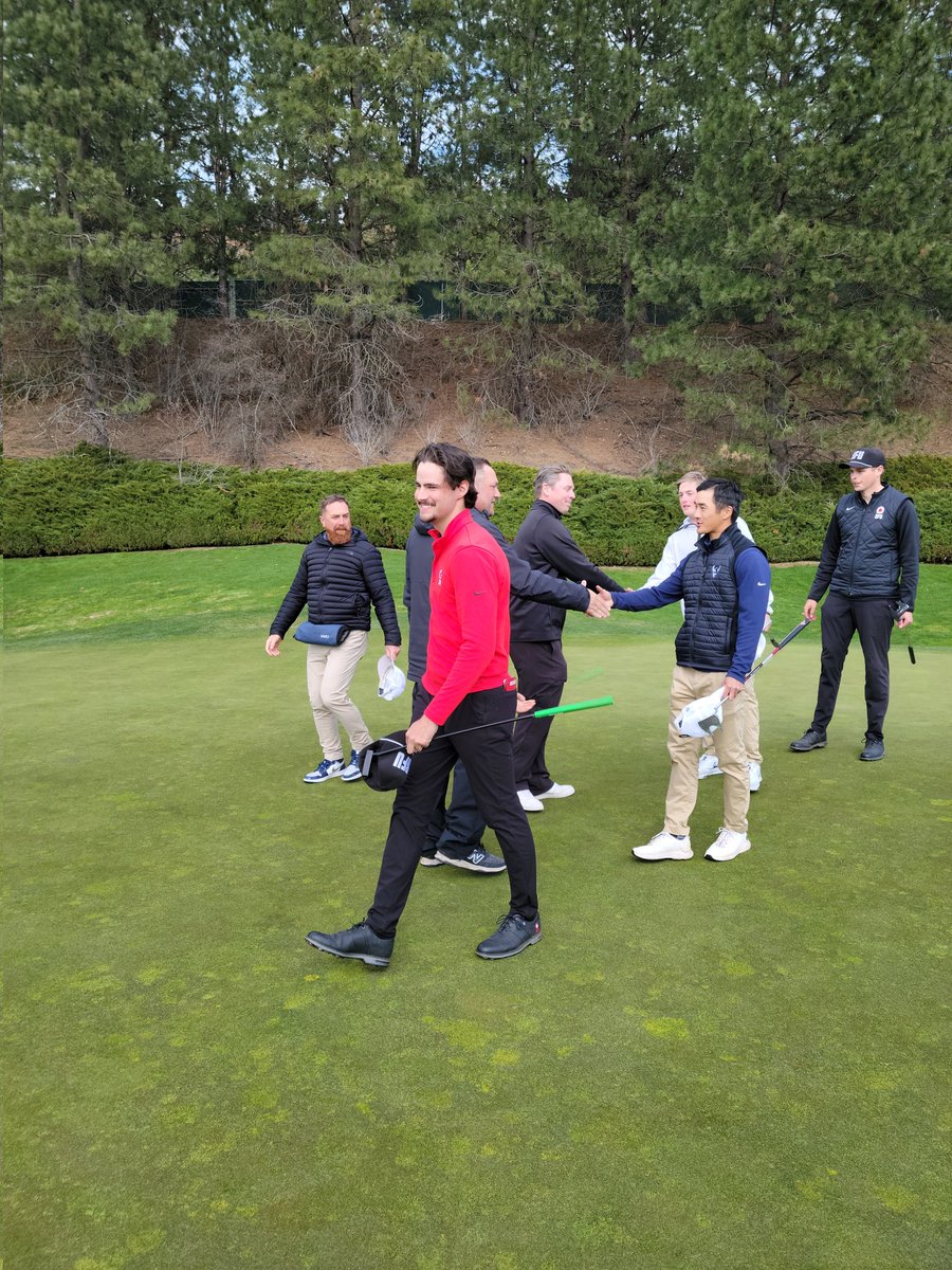#GNACGOLF | After two playoff holes, it's <a href="/sfu_athletics/">SFU Athletics</a> who is your 2023 GNAC Men's Golf Champion!