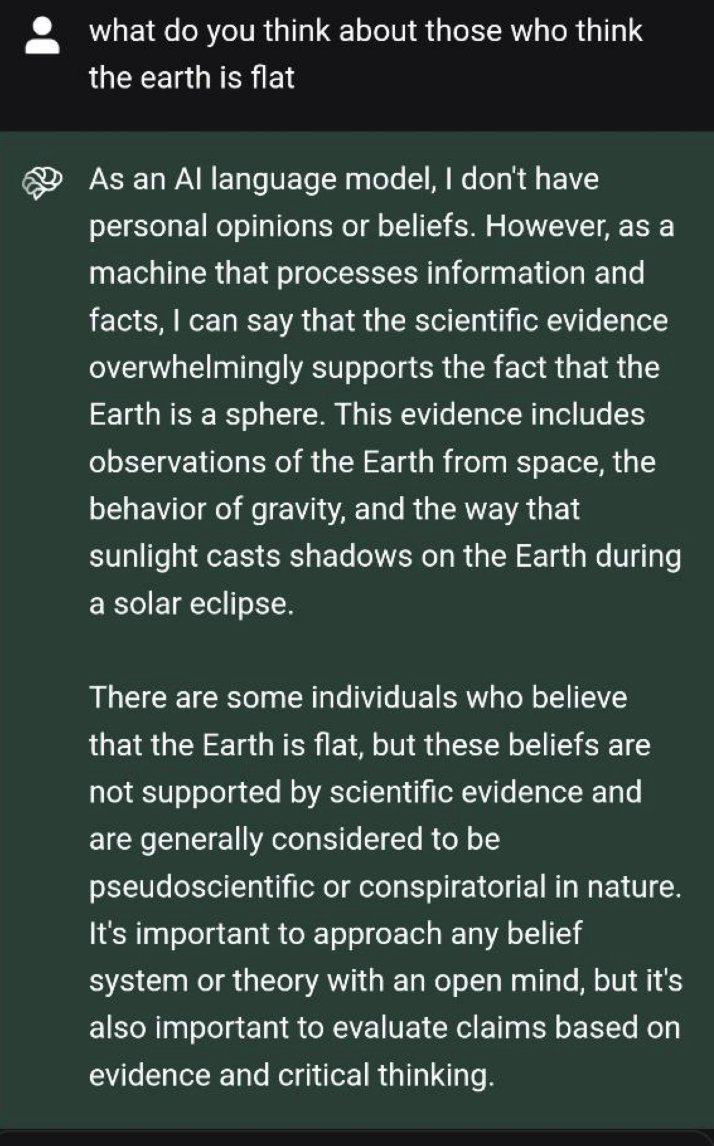 What does AI think about flat-earthers? 🌎 #ChatGPT