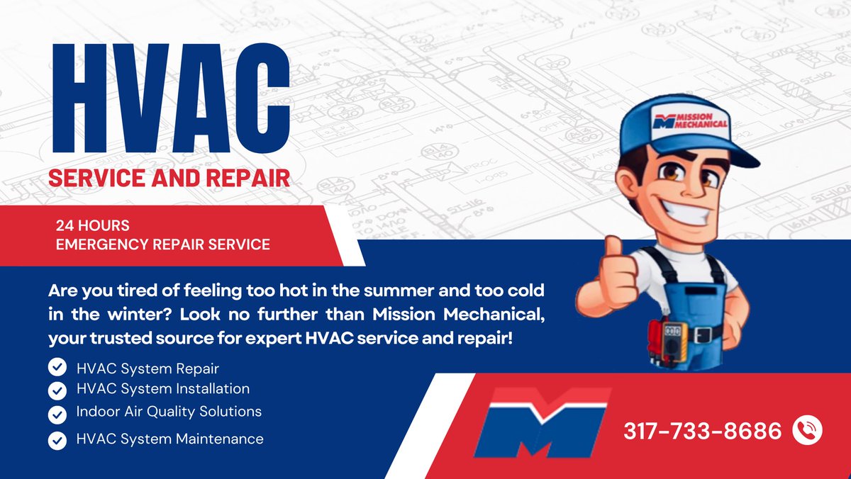 MissionMechHVAC's tweet photo. ☀️ Don’t forget your HVAC unit during your Spring cleaning!  

🗓 Schedule a tune-up with Mission Mechanical today &amp; we can make sure your system is in pristine shape!

📱Call 317-733-8686 
     or schedule online using link below: ⤵️

https://t.co/7ZgwgnBUAD https://t.co/Tgy29ilt0r