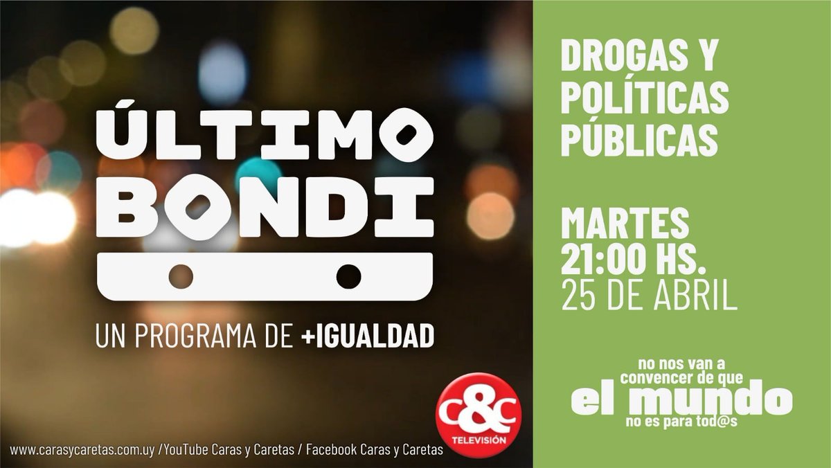 Hoy en #UltimoBondi: El consumo de drogas es parte de la crónica roja de todos los días, pero las razones por las cuales se vuelve problemático no. ¿Que hacen y que deben hacer las políticas públicas frente a este problema creciente?
No te lo pierdas👇

📽️ youtu.be/YSuZYWLvUgc
