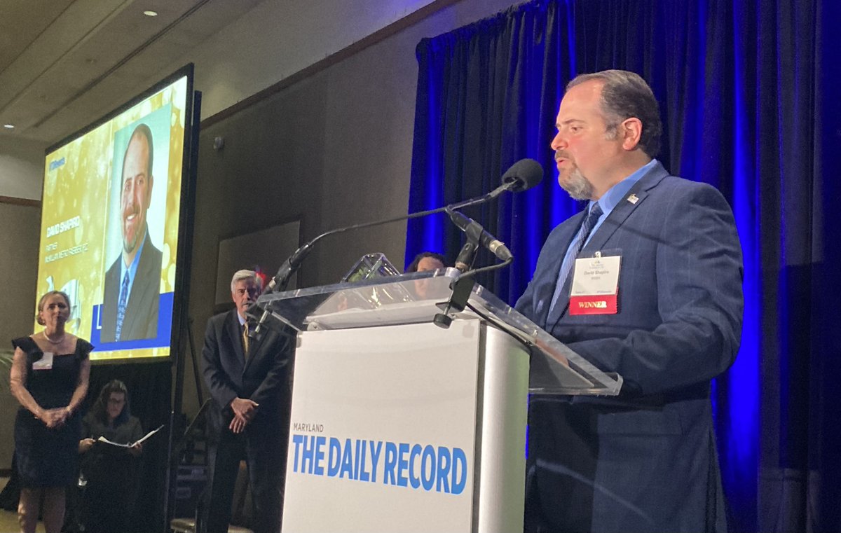 The 19 Leadership in Law honorees were asked to vote for one lawyer or judge
 to receive the special recognition of being the Top Leader in the Law.

Please join us in congratulating this year’s Top Leader in the Law, David Shapiro of Paley Rothman! #TDRevents