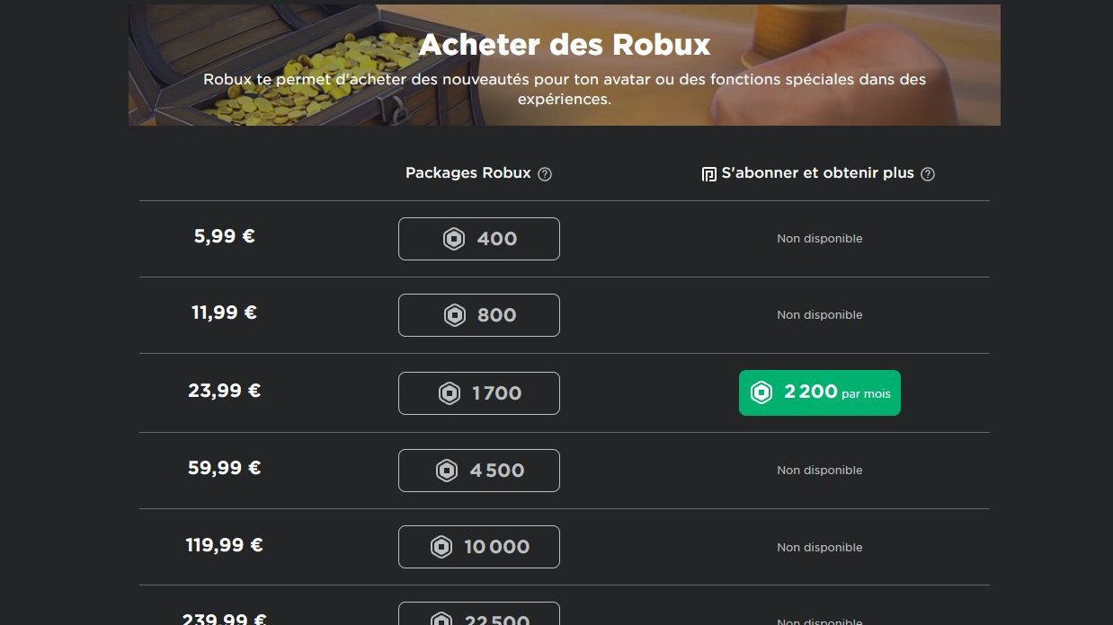 RTC em português  on X: NOTÍCIA: O Roblox fez uma pequena atualização  visual na página de compra de Robux do seu site! A imagem de fundo foi  alterada e os pacotes