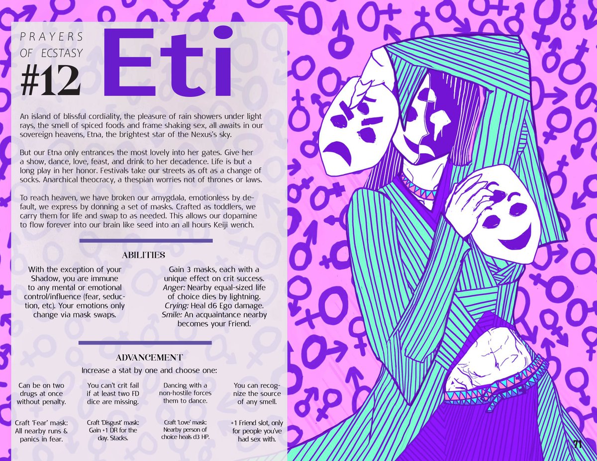 New update for FEVER DREAM NEXUS! Today I showed off two new Cultures, the Backgrounds, and a new region! 
kickstarter.com/projects/dapir…
#OSR #Kickstarter #ttrpg