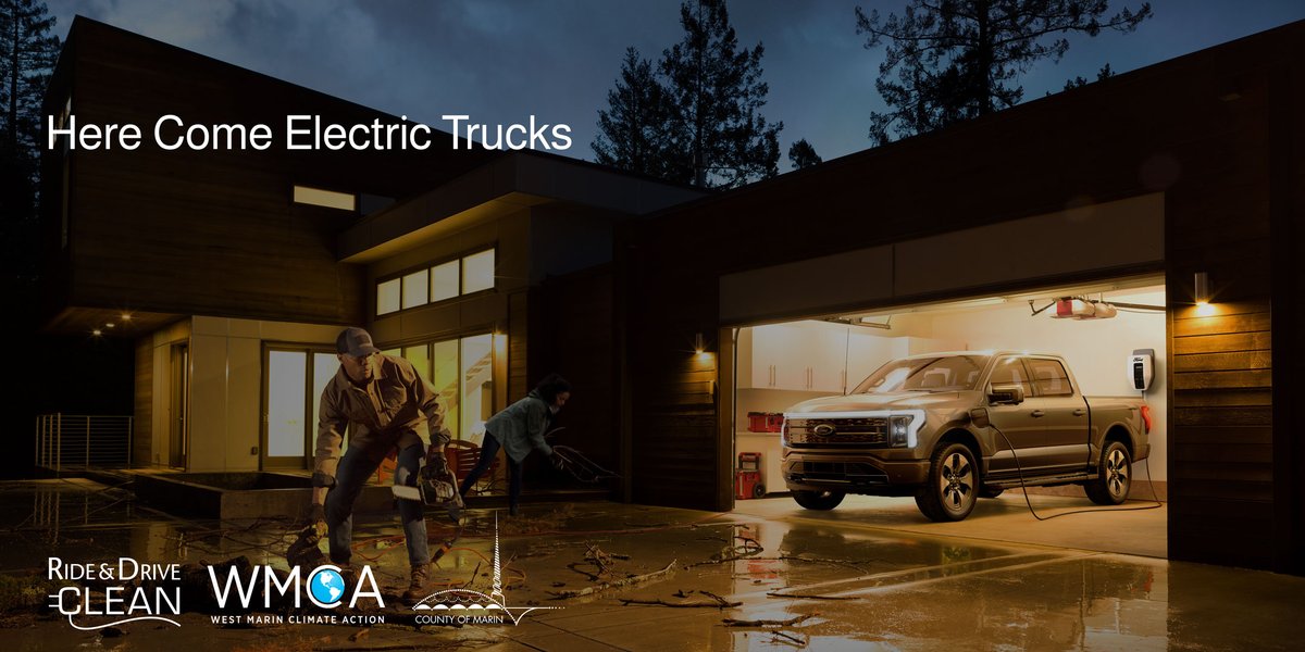 Join <a href="/RideDriveClean/">Ride And Drive Clean</a> this Thursday @ 7pm to learn all about Electric Trucks!

RSVP: rideanddriveclean.org/event/here-com…

<a href="/maringov/">Marin County</a>