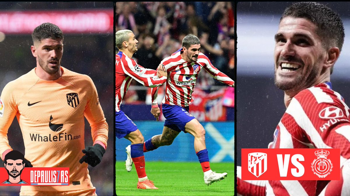 5⃣🔴⚪️
HOY JUEGA RODRI DE PAUL, HOY JUEGA EL ATLETI
Desde las 19:30HS🇪🇸 El @Atleti se enfrentará al @RCD_Mallorca, donde seguramente @rodridepaul sea titular en el Atleti.
Hoy, como siempre, vamos rodri, vamos atletico.
#AupaAtleti #AtleticoMadrid #AtletiRCDMallorca #Espana