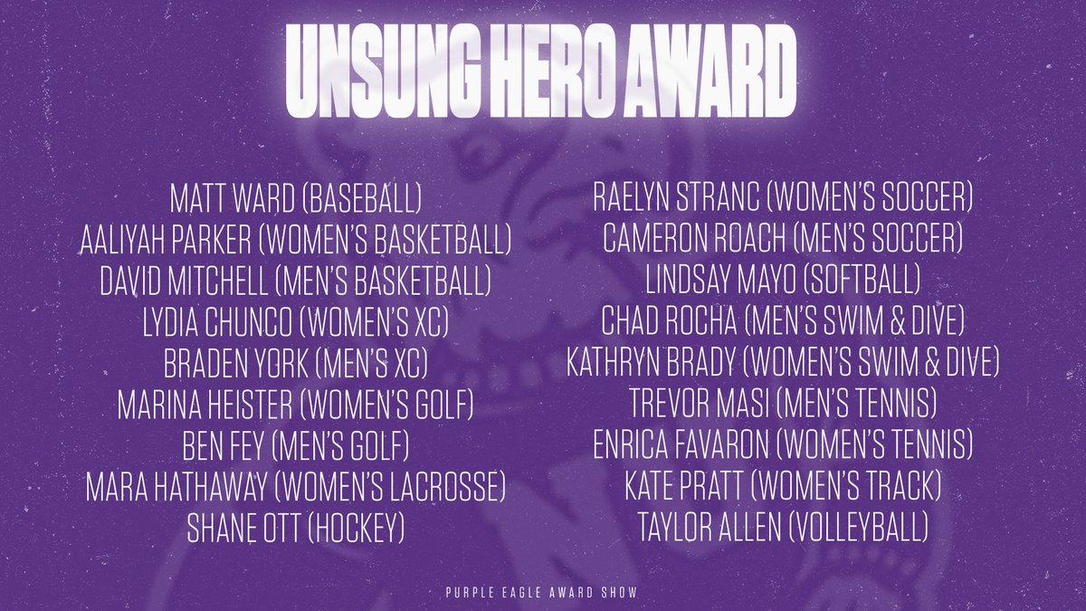 Next, we have the Unsung Hero Award. 

This award goes to a team member who is always ready to show up and perform to their fullest potential!

#EaglesTakeFlight