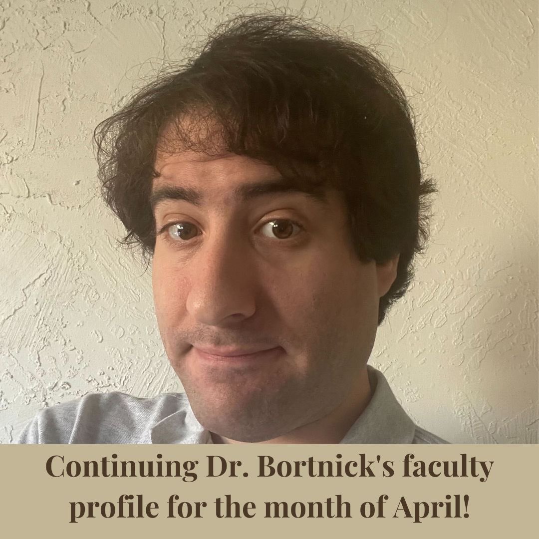 PittLitProgram's tweet image. Continuing Dr. Bortnick’s Faculty Profile for the month of April! Dr. Bortnick started teaching at Pitt in 2022, and is currently reading Journey to the West!