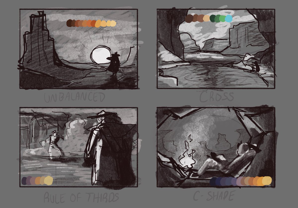 foshizzymywizzy's tweet photo. Made some compositions for my Concept and Character design class https://t.co/8gsl4FPe7W