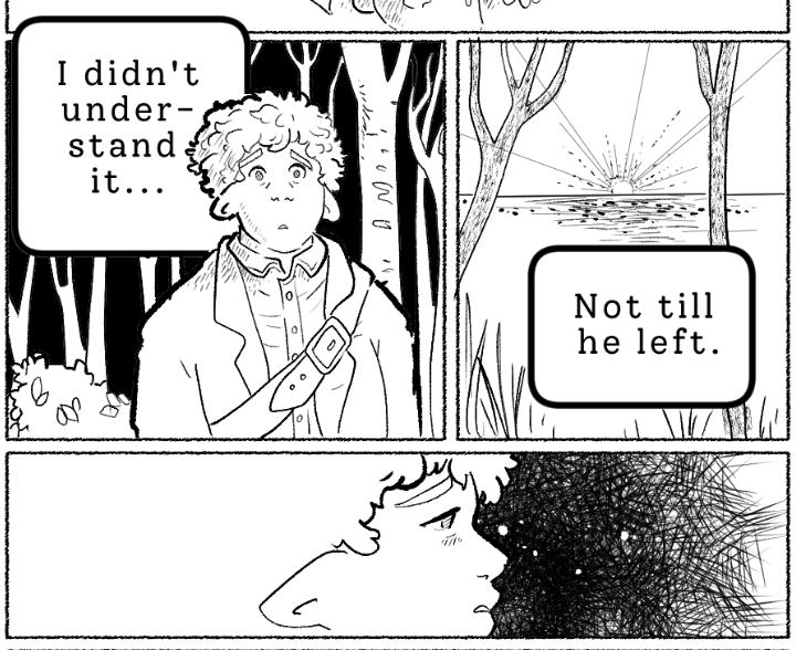 bits_yam's tweet photo. Finished a few more panels for the Lord of the Rings Canon Gay Ending comic https://t.co/DCjkRR9Dss