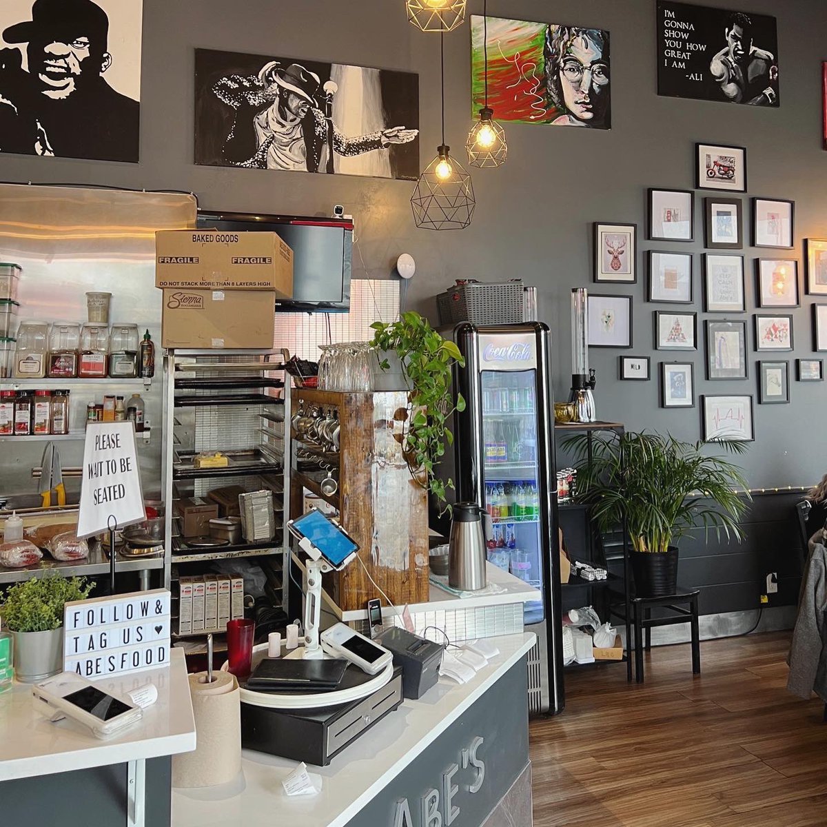 TiresOnTheRun1's tweet photo. Another delicious staff lunch from a local staple - Abe’s Modern Diner! 

Locally owned and operated by Luis &amp; Aliser in Kingsview Market, Abe's has options for everyone (gluten-free, vegan, keto, and boozy milkshakes)!

Everything was delicious &amp; we will be back! #airdrie #local https://t.co/sLNjnMoSIT