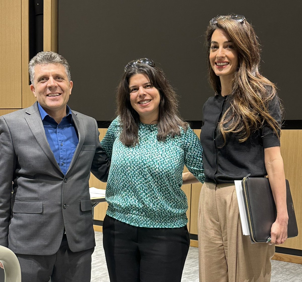 So pleased to help #Lincoln #Yazda co-founder @pir_hadi host Mrs. #AmalClooney @UNLincoln to address the plight of #Yazidi refugees who were harmed or suffered under ISIS. @UNL_CEHS @UNLTLTEGRAD @NebraskaGlobal @UNLGlobalEx