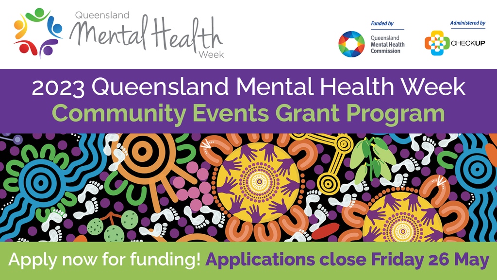 Queensland Mental Health Week (@mhweek) on Twitter photo Exciting news! πThe 2023 #QMHW Community Events Grant Program is now open to applications.
The program is funded by the <a href="/QldGov/">Queensland Government</a> through the <a href="/Qld_MHC/">QMHC</a>
& administered by <a href="/CheckUP_Aust/">CheckUP Australia</a>
Learn more & apply > bit.ly/3oKjFJp
#mentalhealth #mentalhealthawareness #grants Exciting news! πThe 2023 #QMHW Community Events Grant Program is now open to applications.
The program is funded by the <a href="/QldGov/">Queensland Government</a> through the <a href="/Qld_MHC/">QMHC</a>
& administered by <a href="/CheckUP_Aust/">CheckUP Australia</a>
Learn more & apply > bit.ly/3oKjFJp
#mentalhealth #mentalhealthawareness #grants