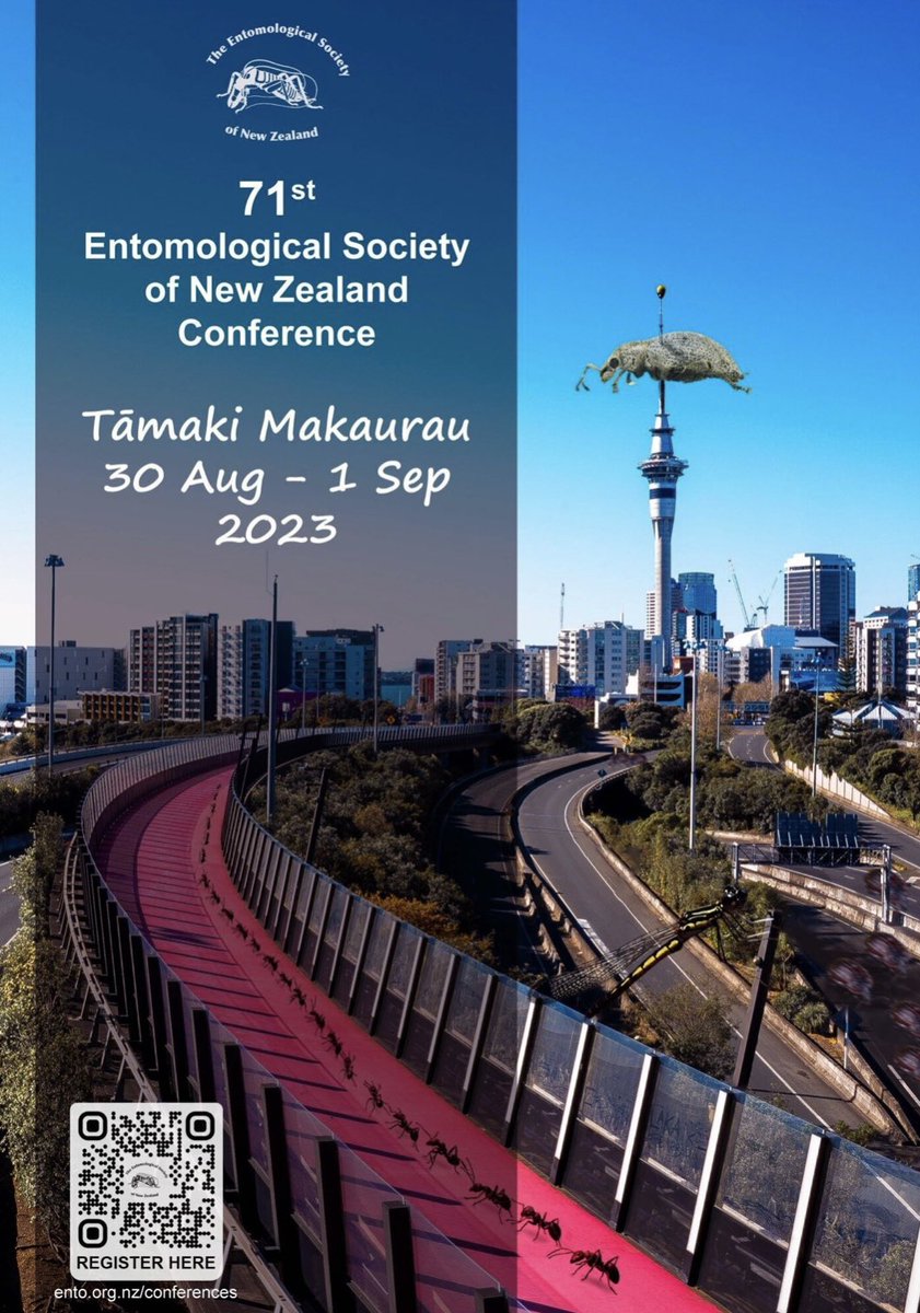 NZEntoSoc's tweet photo. We are pleased to announce that our annual conference will be held in Tāmaki Makaurau Auckland at the Ellerslie Events Centre from Wed 30th August – Fri 1st September 2023. It’s been several years since Auckland hosted the conference and we are looking forward to seeing you all! https://t.co/gr4qnWKPWN