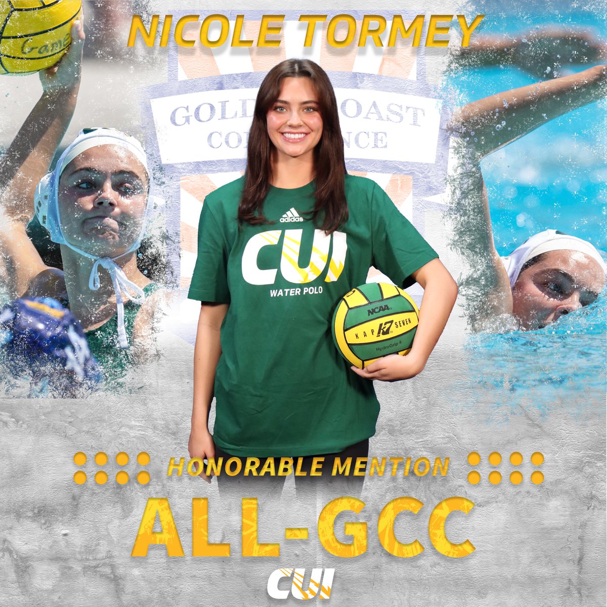 Congrats to this Fantastic Four of <a href="/cuiwwp/">cuiwwp</a> for earning All-Conference Honors!
PLUS Did you know:
- Madison Ravelo led the league in goals!
- Tatiana Cava led the league in saves!
- The <a href="/GCCWP/">GCC Water Polo</a> Tournament starts Friday at San Diego State!