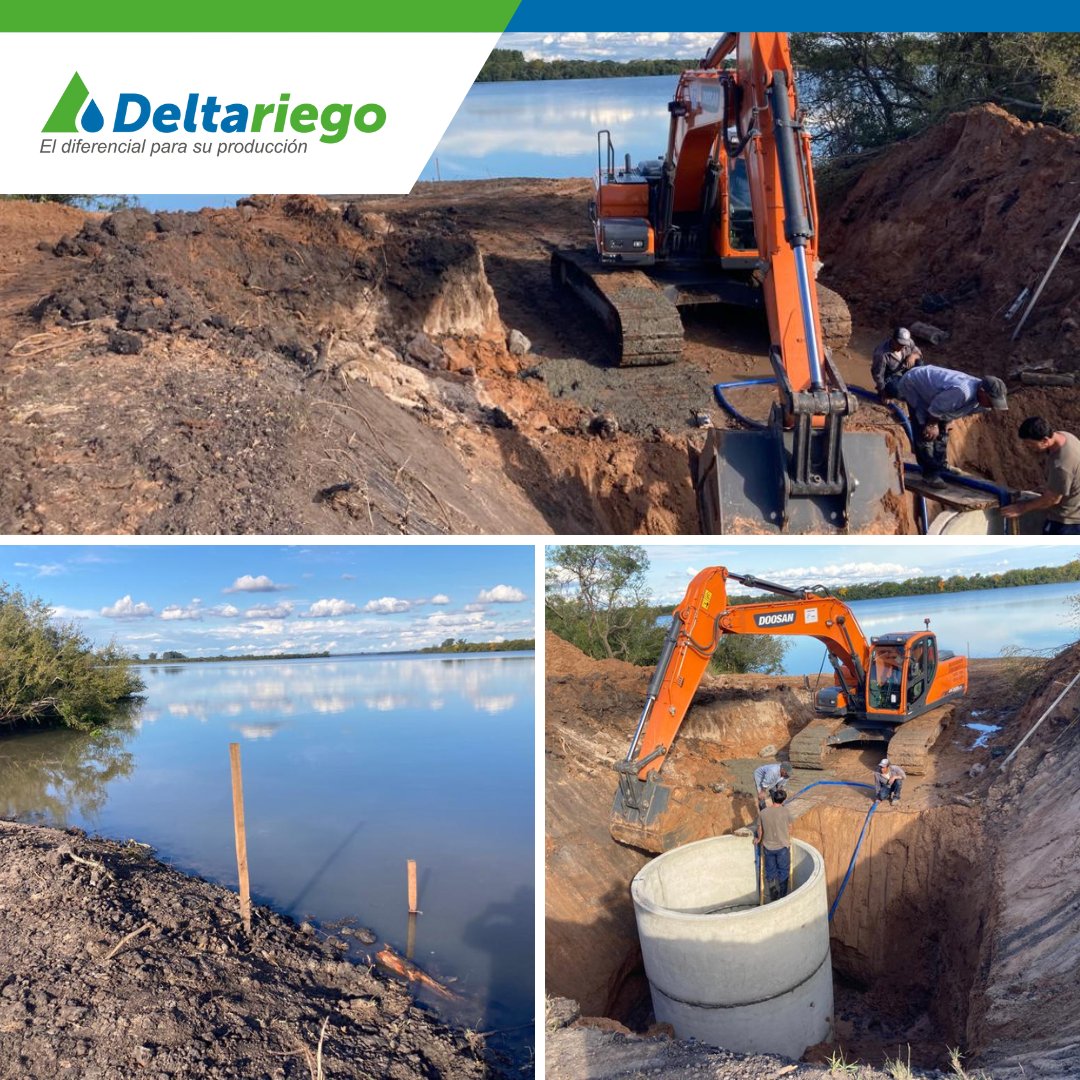 deltariego's tweet photo. 📸 Compartimos algunas fotos del pozo de bombeo sobre el Río Negro para regar 350 hectáreas por Pivots Valley en Establecimiento Don Honorio.

#Deltariego #Riego #Uruguay https://t.co/uuagaGIsX3