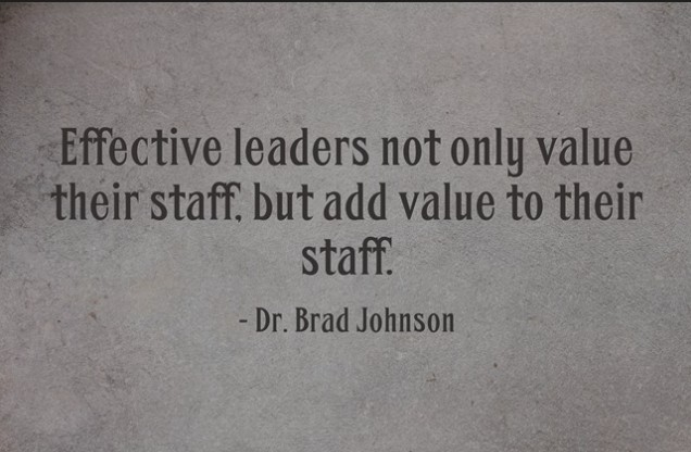 As we focus on upcoming teacher appreciation.  I know some may not think adults needs appreciation.  But we all like to be recognized for the hard work we do. &amp; appreciate literally means to increase value. Effective leaders value and increase the value of their staff