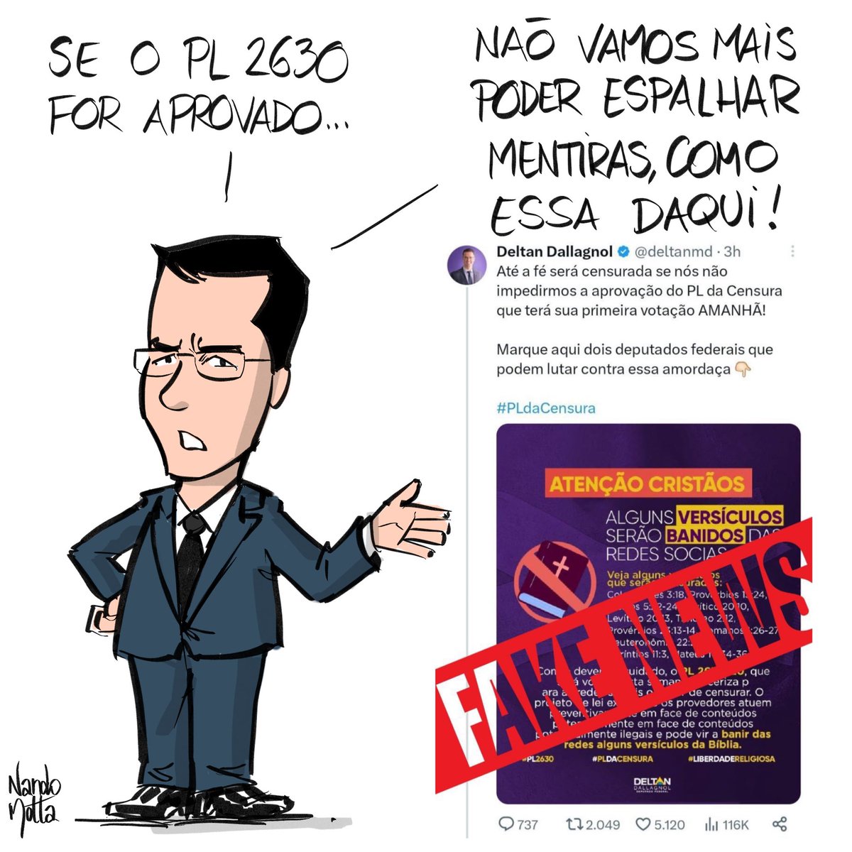 Se o Dallagnol está triste com aprovação a urgência da votação da PL das fake news tô feliz, quem mais ?