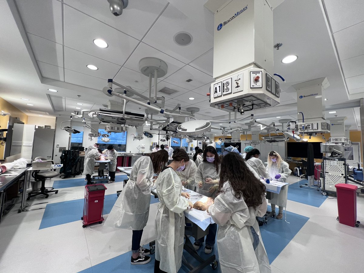 ErbenYoung's tweet photo. Thank you @AakritiCarrubba @doc_jkaplan23 #DrHo and our @MayoClinicSOM students for sharing and amazing #SutureSIM with our premed @UofNorthFlorida students. A resounding success @VascularSVS @AMWADoctors @AMWAStudents @WomenSurgeons @WomenAs1 https://t.co/fKVEevnaQ7
