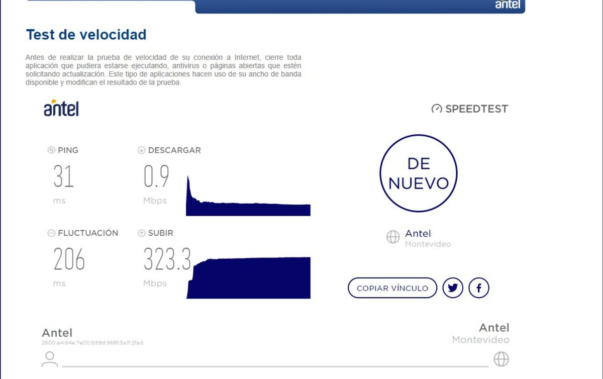 $4000 pesos pagas para tener un internet "bueno" also <a href="/AntelDeTodos/">Antel</a>: no le demos ni un mega de bajada, la subeeeeeee