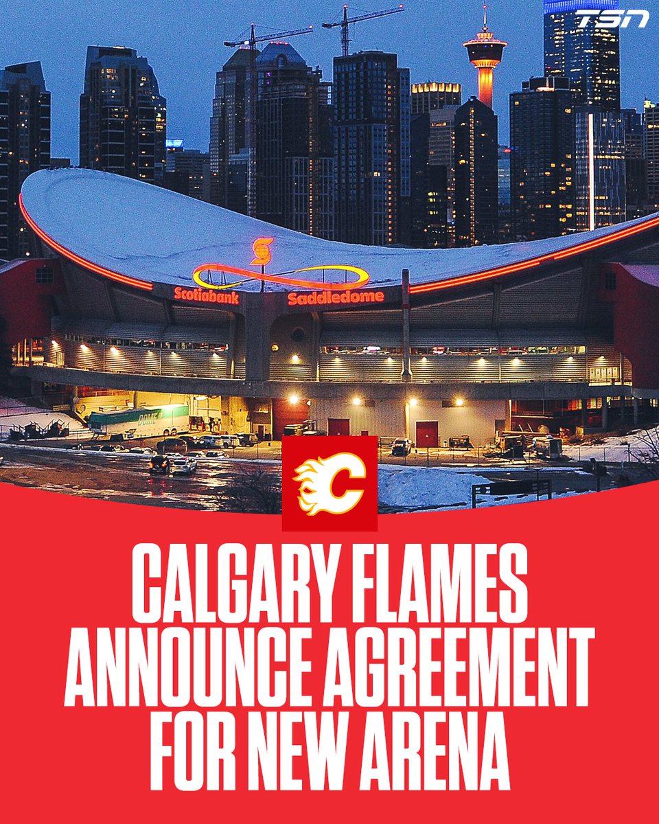 City of Calgary, Alberta, Flames and Stampede reach arena deal.

WATCH: tsn.ca/nhl/video/city…