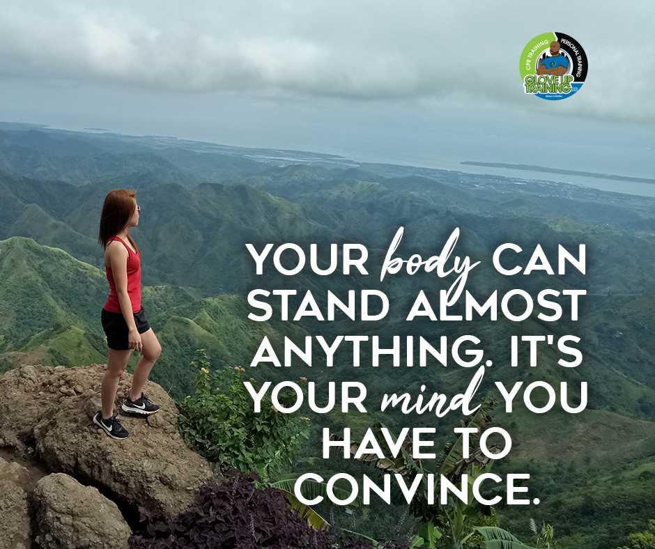 Don't underestimate the power of your mind! Speak good things to yourself.