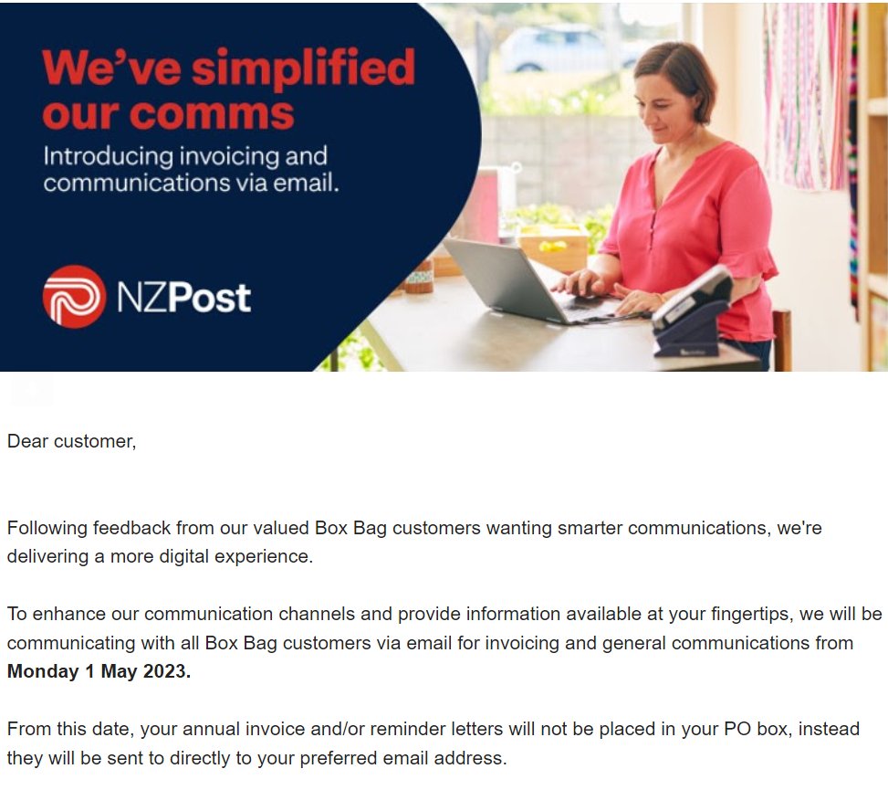 Even NZ Post aren't using NZ Post any more