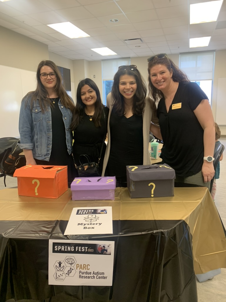 Purdue Autism Research Center (@purdueparc) on Twitter photo Thanks to the PARC members who volunteered at Spring Fest this past Saturday! #purdueresearch #autismresearch
<a href="/mehreenzh/">Mehreen Z Hassan</a> <a href="/claireadelerose/">Claire A. Rosenberger, M.S.</a> <a href="/cebmccormick/">Carolyn McCormick</a> <a href="/Khalil11Amani/">Amani Khalil, PhD, HSPP</a> Thanks to the PARC members who volunteered at Spring Fest this past Saturday! #purdueresearch #autismresearch
<a href="/mehreenzh/">Mehreen Z Hassan</a> <a href="/claireadelerose/">Claire A. Rosenberger, M.S.</a> <a href="/cebmccormick/">Carolyn McCormick</a> <a href="/Khalil11Amani/">Amani Khalil, PhD, HSPP</a>