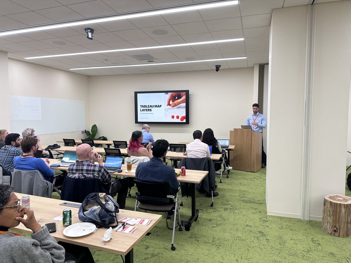 Jack Parry (@jaackparry) on Twitter photo Great first presentation at the <a href="/NYC_TUG/">NYC Tableau User Group</a> from Konstantin Weis on leveraging map layers for KPIs πͺ Great first presentation at the <a href="/NYC_TUG/">NYC Tableau User Group</a> from Konstantin Weis on leveraging map layers for KPIs πͺ