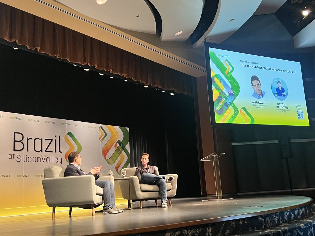 Last panel of the day with Ali Dallou &amp; Melissa Valentine! Talking about the Promise of Generative Artificial
Intelligence.

#bsv #BSV2023 #AI #Artificialintalligence #tech