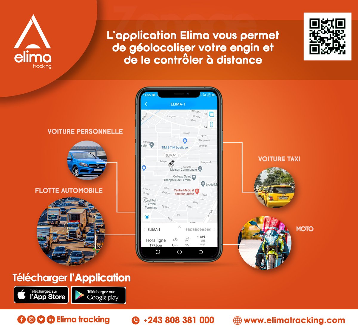 elimatracking's tweet image. Qui que vous soyez, quoi que vous fassiez, vous aurez besoin de l&apos;application Elima tracking.
#Gestion du carburant#géolocalisation #Elima #tracking #kinshasa #traçage #car #voiture #moto #automobile
elimatracking.com