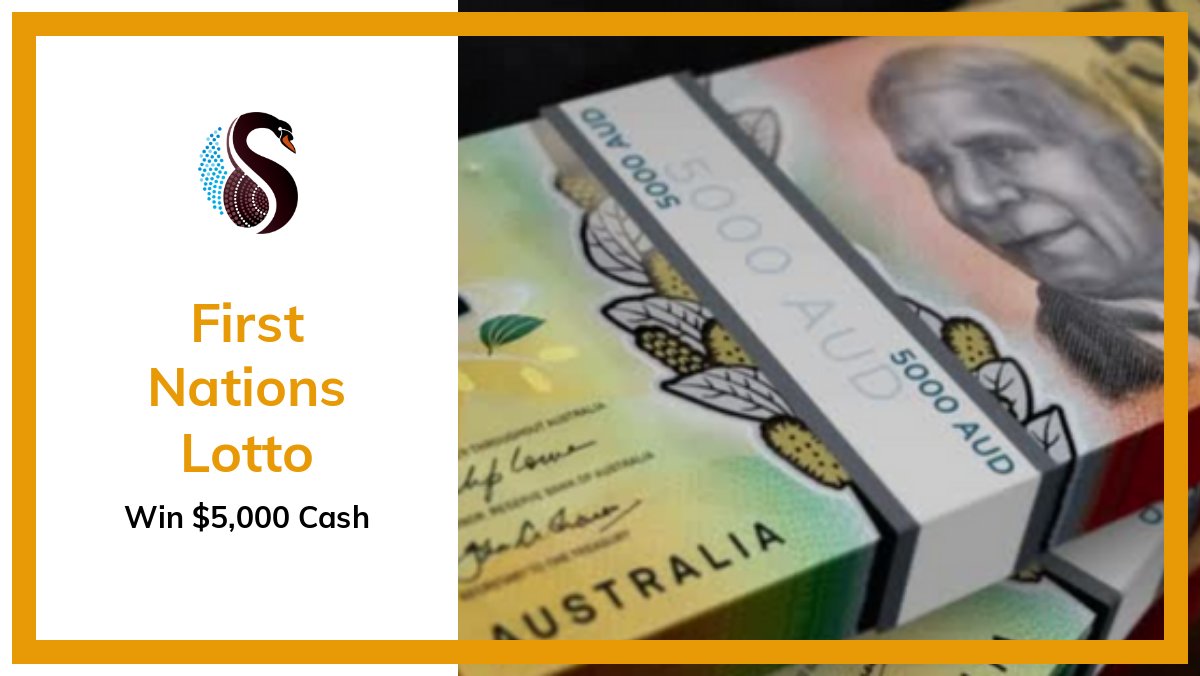 Barayamal3's tweet photo. Feeling lucky? Take a chance and get your tickets for the First Nations Lotto $5k cash draw today:  https://t.co/Pupc1LH86w

#Indigenous #Aboriginal #lotto #lottery #raffle https://t.co/JbObRnNIjL