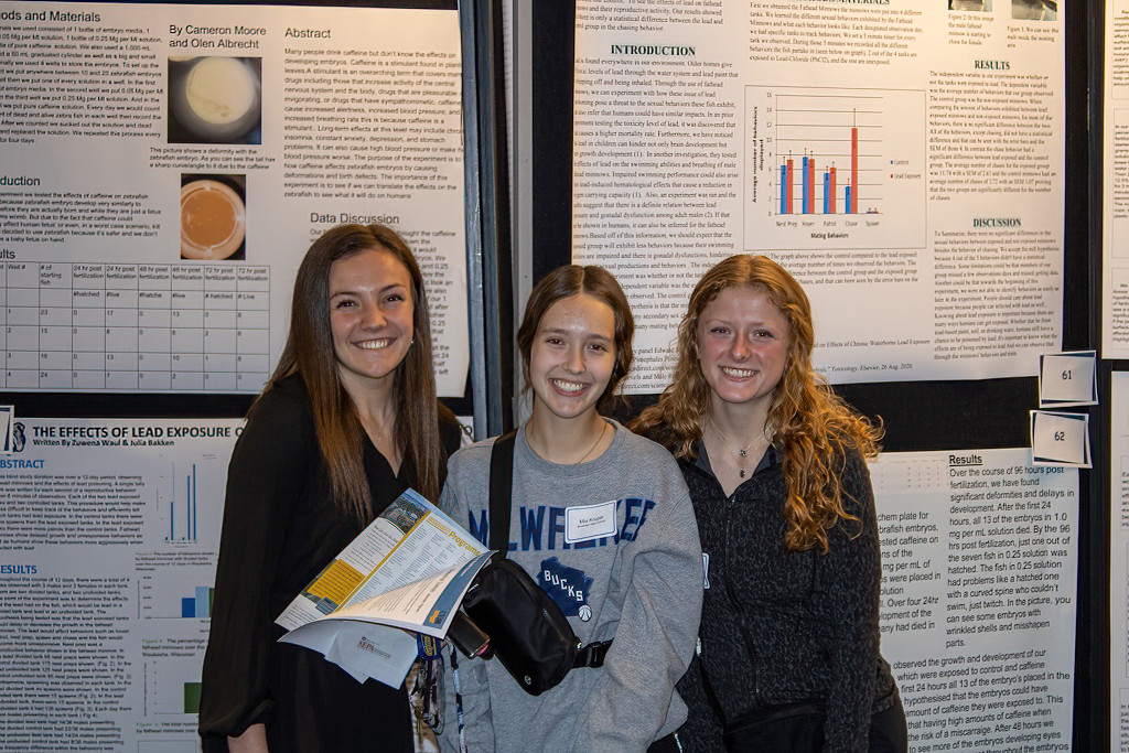 biogilmore's tweet photo. AP/CAPP Biology students presented their research at the 2023 SEPA conference at UWM.  Communication about findings is a key part of the way that science works, and they nailed it! @MHSIrvine https://t.co/PniJYlHNcq
