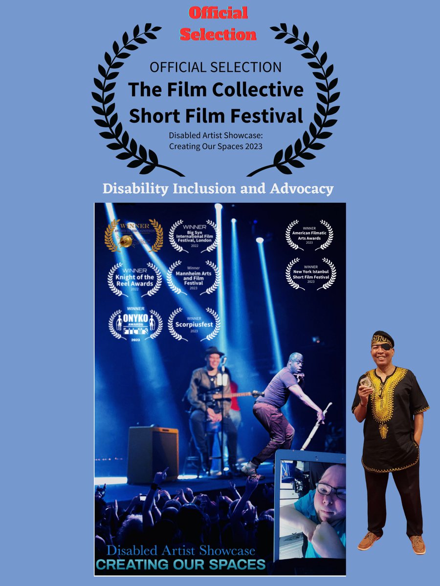 EmmittThrower's tweet photo. Official Selection
"DISABLED ARTIST SHOWCASE: Creating Our Spaces"
#jamesian #Spaces #inclusion #disabled #filmmaker #disability #sma #raredisease #rarediseases #bronx #rarediseaseawareness #jamesian #leroymoore #Kriphopnation #Director #bronx #nyc #inclusuion @genentech https://t.co/oQS60IYVWc