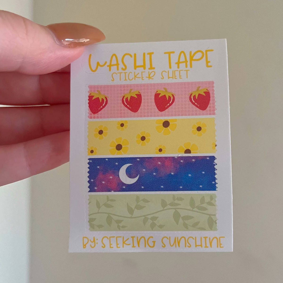 perfect for journaling &amp; snail mail🍓🌼🌑🌿