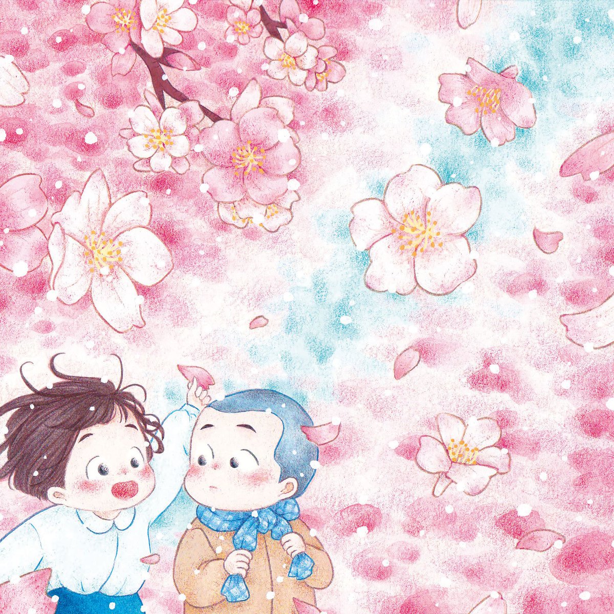 namnam_0075's tweet photo. ねっ、笑って
#花言葉 #あなたに微笑む #桜 #さくら #子ども #イラスト

【出展：#さくらフレーバー 】
4/26（水）〜30（日）
#ギャラリーフィルモ さんにて🙇 https://t.co/gV5qtaPdaC